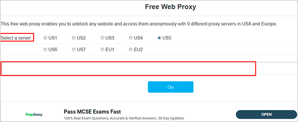 Использование сайта proxy.toolur.com