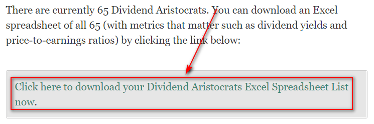 Список S&P 500 Dividend Aristocrats