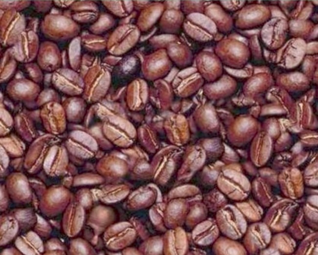 Найди голову в кофейных зернах
