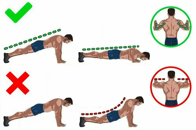Правильная техника отжиманий